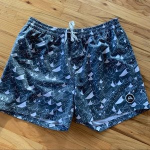 🏷️Men’s Allyance Gray Print Swim Trunks XL
